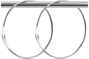 Namalu Grand Anneau en Métal Polyvalent Anneaux de Reliure Anneaux Porte-Clés de Gardien 12 cm 15 cm 18 cm Anneau Articulé pour Écharpe Sac Ceinture T-Shirt Gilet d'Entraînement Album DIY(120 mm,2)