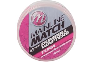 MAINLINE BAITS Mainline Dumbell Wafters 8mm - Pink - Tuna, 50ml, 1pc, Fishing Bait