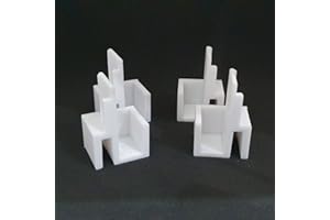 3D SAVOIE Paire de Guides Hauts pour Porte Coulissante de Placard FORM OPTIMUM (2)