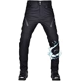 oFzimTo Pantalon Moto Hombre con Protecciones, Pantalones Impermeable Moto Hombre, Ropa de Moto Hombre de Carga para Todas La