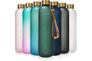 ‎OPARD Opard Trinkflasche 1L/800mL, Kohlensäure Sprudel Geeignet, Auslaufsicher, Tritan Water Bottle, BPA-Frei, Wasserflaschen, Drinking Bottle, sporttrinkflasche, Gym, Fitness, Getränkeflasche