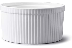 WM Bartleet & Sons 1750 Moule à soufflé traditionnel en porcelaine - Blanc, blanc, 18 cm