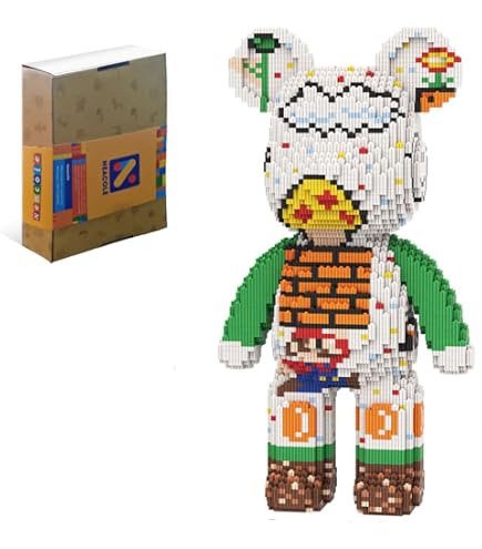 Neacole Blocchi da costruzione di conigli (8000 pezzi) 55 cm, mattoni da costruzione a forma di coniglio, micro blocchi di animali 3D per adulti e bambini, decorazione per casa e ufficio, regali