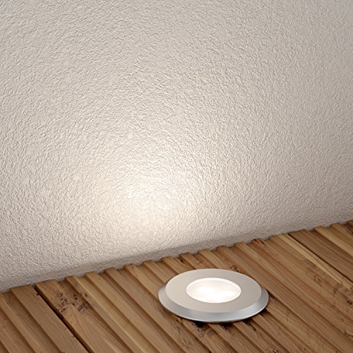 parlat LED Bodeneinbauleuchte AGENA für außen, warm-weiß, 7lm, IP65, 230V, 60mm Ø - 4