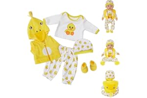 YITULOU Ropa para Muñecas Bebé 14-18 Inch, Ropa de Muñecos para Muñecas Bebé 35-43 cm, Rosa Conjunto de Ropa de Muñeca,Juego de Disfraz de Muñeca para Niños y Niñas, Accesorios para Muñeca(no muñecas)