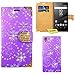 Produktbild Sony Xperia Z5 Premium Handy Tasche, FoneExpert® Bling Luxus Diamant Hülle Wallet Case Cover Hüllen Etui Ledertasche Premium Lederhülle Schutzhülle für Sony Xperia Z5 Premium (Lila)