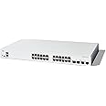 Cisco Catalyst 1300-24T-4X Managed Switch, 24 Port GE, 4x10GE SFP+, Limited Lifetime Protection (C1300-24T-4X)