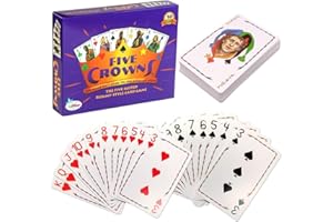 GNMQWP Card Game Crowns Poker Board Game Essential Card Games for Family Gather Card Games for Young Adults Cards Game Can Entertain 1 to 7 Players, Bring More Joy to Family and Friends