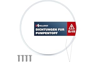 Reparatursatz Pumpentopf Dichtung 12005744 für Fehler E15 Ø182mm | Mellbree Geschirrspüler Ersatzteile für Siemens/Neff/Bosch 12005317,12026667 Spülmaschinen（1 Set ）