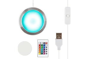 Howarx 3D Printer LED Lamp Kit 001 Remote Contorl with RGB Color, Compatible with Bambu lab H2D/A1/A1mini/P1S/P1P/X1C Makerworld Maker's Supply Hardware kit 5V USB Powered, RGB Color