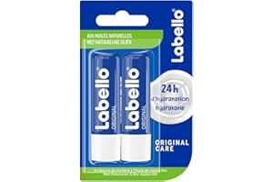 NIVEA Labello Original, Baume à lèvres enrichi en huiles naturelles et à la texture onctueuse, Soin des lèvres Hydratation longue durée pendant 24H