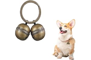 Cumilo Extra Loud Cat & Dog Bells,Extra Loud Pet Bells with Keyring,Handmade Copper Pet Tracker,Ideal for Saving Birds & Wildlife, Durable & Loud for Enhanced Safety,Perfect for Small Pets