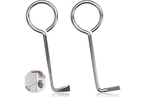 CRRYNUO 2 Stück Profi Dietrich Set, Buntbartschlüssel Universal Bunbartschlüssel Aus Edelstahl, Öffnungs Werkzeug Universalschlüssel für Zimmertüren, Bartschlüssel Dietrichset, Türöffner Schlüssel