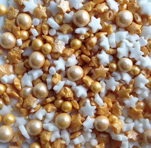 Decoración para tarta de bailes con las estrellas Gluten GMO