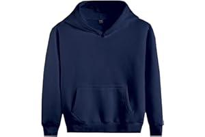 Vasego Boys Girls Plain Coloured Hoodie Jacket Kids Children Pockets Warm Hoody Hooded Sweatshirt Outerwear Tops UK