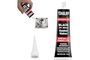 UOCAI Pate a Joint Moteur, Silicone Haute Temperature, Pâte D’étanchéité Moteur, Joints Mécaniques de Automobile, Résistant à La Chaleur et à L’Huile, pour Joint de Culasse, Carter D’Huile (Noir)