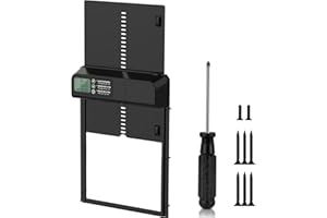 Porta Automatica Pollaio, Cozion Porta Automatica per Pollaio con Schermo LCD, Modalità Manuale e Timer, Porta Pollaio Automatica Interamente in Alluminio, Alimentata a Batteria