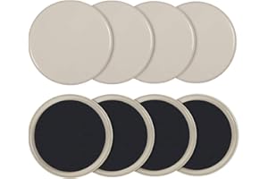 Ezprotekt Deslizador de Muebles Grande de 7 Pulgadas, tapete Deslizante Redondo de para Mover Muebles Pesados