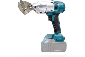 Batteridriven plåtsax elektrisk kompatibel med Makita 18V batteri, borstlös elektrisk metallsax, 360° elektrisk sax för skärning av stål, borstlös motor max 2,0 mm (utan batteri)