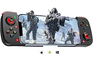 Joso Mobile Game Controller pour Android, iPhone, PC avec M1/M2 programmable, Contrôleur de téléphone pour iPhone 14, 13, 12, 11, Samsung Galaxy, Xiaomi, Oppo, Realme, Huawei, Vivo & More (Noir)