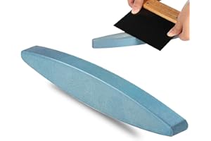 LAOJU Axe Sharpeners Whetstone Hatchet Sharpening Stone Tool Sharpener Oval Blade Sharpening Stones for Kitchen Knives Scissors Garden Tools Chisels Axes, 2PCS
