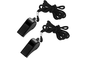 Aiyorse visselpipa, 2-pack visselpipa för tränare, plastvisselpipor med snodd, högt klart skarp domare visselpipa, visselpipa, nödsituation för lärare, poliser, tjänstemän, sportträning, livräddare