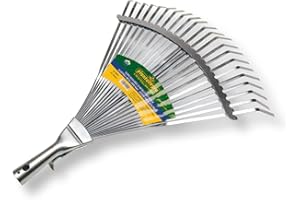 PARDINI Piantallegra - Scopa conica rastrello in metallo, senza manico, regolabile, per foglie