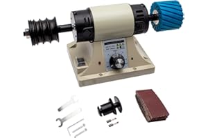 Toplionace Máquina para Pulir Cuero Pulido 220V Máquina para Pulir Bordes de Cuero 0-8000 RPM (sin Mango de Eje Flexible)
