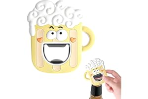 THKO Decapsuleur Biere Original Magnétique, Ouvre Bouteille à Decorer Décapsuleur Rigolo Fixé au Frigo Beer Bottle Opener Ergonomique Cadeaux Gadgets de BièRe pour Hommes Accessoire Bar