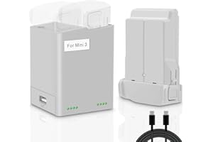 CS COOLSHOW COOLSHOW Volo intelligente Mini 3 Pro Batteria 1 pezzo 3850mAh Mini 3 Batteria di ricambio e Kit Hub Caricabatteria Mini 3 a due vie Compatibile con DJI Mini 3,Mini 3 Pro Drone