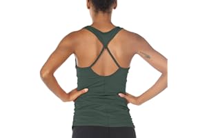 icyzone Canotta Sportiva Donna Backless Morbido e Traspirante Sportivo Top per Yoga Fitness Palestra