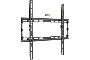 VonHaus Support Mural TV Ultrafin pour Écrans 32-70" - Support TV Mural avec Niveau à Bulle - Capacité de 45 kg - VESA Max : 400 x 400 mm