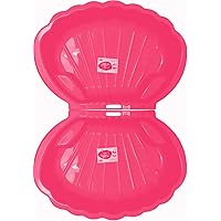 thorberg Sandbox Sandkasten Sandmuschel Muschelform groß 108x79cm XL, Für Tiere geeignet! (2xrosa)