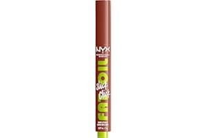 NYX Professional Makeup Lip Balm, A Hint of Colour, Infused with Oils for Long Lasting Hydration, Lightweight & Vegan Formula, Fat Oil Slick Click,Link In My Bio