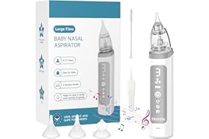 TAIKOUL Aspiratore Nasale Elettrico, Aspirapolvere Nasale Ricaricabile per Bambini con Musica e Luce, Aspirapolvere per Neonati e Bambini, 3 livelli di Aspirazione