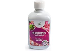 Hortulani Liquid Plant Food Extract for Flowers - Natural Plant Food Made from Worm Castings Boosts Growth, Stimulates Budding & Improves Foliage. (0,5l makes up to 125l)