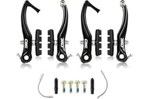 CNC Freno V-Brake para Bicicleta, Juego Frenos V Brake Delantero y Trasero, Brazo Largo de 110 mm, Kit Frenos Cantilever para Montaña MTB BMX Bicicleta Niño.