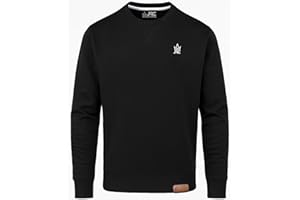 JRC JUST ROYAL CLOTHING JRC Mens Fleece Crewneck Sweatshirts & Pullovers, Round Neck Long Sleeve Jumper, Sweater for Sports & Workwear
