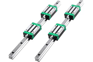 CNCYEAH Linear Guide Rail HGR20-700mm Linear Rail +4PCS HGH20CA Bearing Block Set Slide Guideway Shaft Rod for DIY Lathes Mills CNC Rounters Slider Block 3D Printer