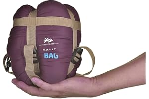 BESTEAM Agemore Envelope Outdoor Sleeping Bag Camping Travel Hiking Multifuntion Ultra-light (Claret Red)