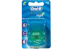 ‎ORAL-B Oral-B Nić dentystyczna 3 x 25 m (Dental Tape, miętowa, 3 sztuki)