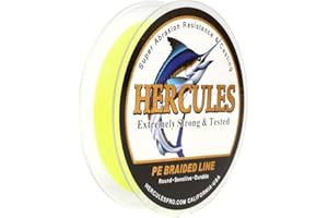 Hercules Braided Fishing Line 4 Strands 100m-2000m 6lb-100lb Super Strong PE Fishing Wire Multifilament Fishing Lines for Saltwater & Freshwater Fishing