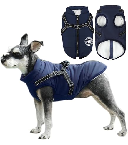 Puppia Hundemantel Hollis – Wasserdicht, Winddicht, Mit Fleece-Innenfutter, Für Kleine Bis Mittelgroße Hunde