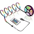Mirfa, 5M USB Led Light Strip,Smart RGB LED Light SMD 5050 with Remote Music Mode,Timer Setting for Kitchen, PC, TV, Bedroom, Cabinet Gift