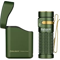 Lampe Torche Olight Baton Turbo Noir - 1000 Lumens - Portée 510m - Rechargeable - étanche IPX8