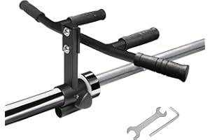 PLBBJH T Bar Row Handle Landmine Attachment, Steel Landmine Handle for 1“ Standard or 2” Olympic Barbell - Home Gym Equipment for Squat Deadlift Back Muscles Exercise Workout