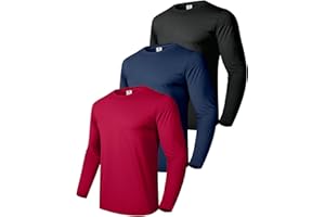 Boyzn Men's 3 or 4 Pack Cotton T-Shirts, Short/Long Sleeve Crewneck Sport Tees, Cotton Gym Workout Running Shirts for Men