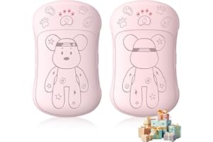 PlsMupn Pack de 2 Mini Chauffe-Mains Électriques 6000 mAh, Chau-ffe Mains Rechargeables USB Magnétiques, Chauffe-Mains Portables de Poche pour Hommes Femmes Enfants