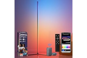 SOTIPEVS LED Stehlampe Wohnzimmer, WiFi RGB Stehlampe Dimmbar Funktioniert mit Alexa, 155cm Led Stehleuchte mit APP, DIY-Modus,16 Millionen Farben, 44+ Szenenmodi, Musikmodi & Timing-Funktion Deko Schlafzimmer