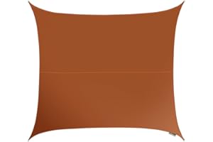 Kookaburra Waterproof Garden Sun Shade Sail Canopy in Terracotta 98% UV Block (2m Square)